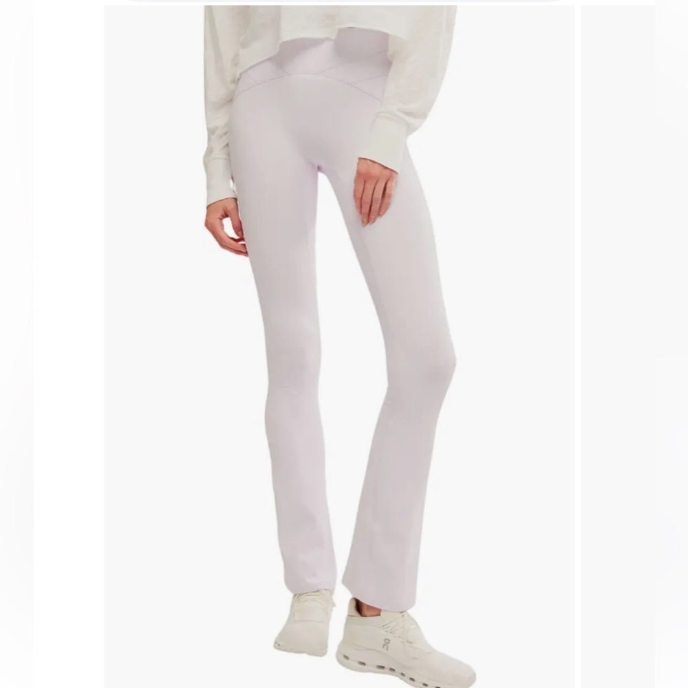 NWT Free People Movement Mountain Blazing Pocket Flare Leggings rose quartz